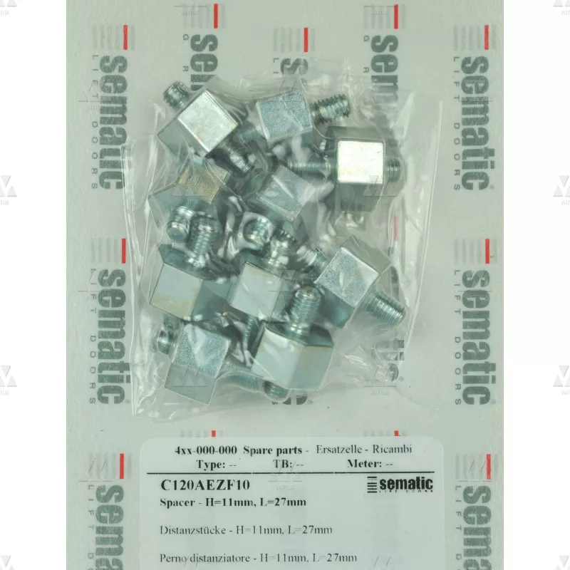 BL-C120AEZF10 | 10 X PIN ESPACIADOR (H=11MM, L=27MM) BL-C120AEZF10 | 10 X PIN ESPACIADOR (H=11MM, L=27MM)