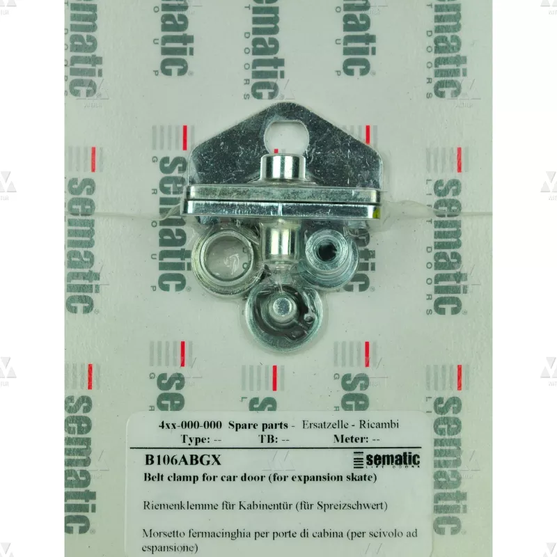 BL-B106ABGX | 1 X BELT CLAMP RPP 8M/12MM FOR CAR DOOR (FOR EXPANSION SKATE)

