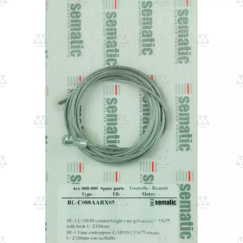 BL-C088AARX05 | 1 X COUNTERWEIGHT ROPE (LENGTH: 2320 MM)

